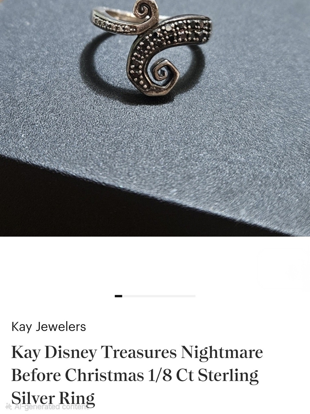 Kay Jewelers Sterling Silver Textured Swirl Ring in Silver